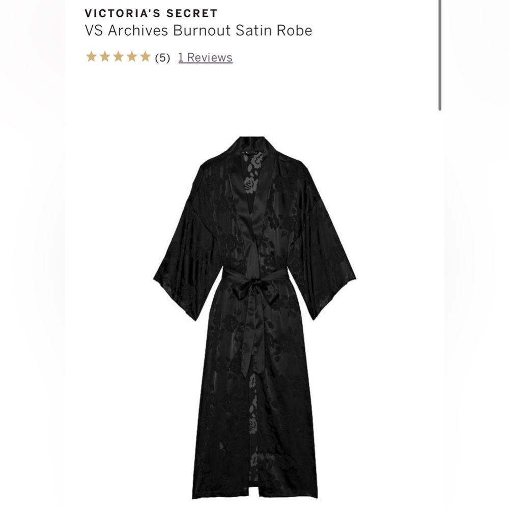 Victoria’ Secret Archives Burnout Satin Robe